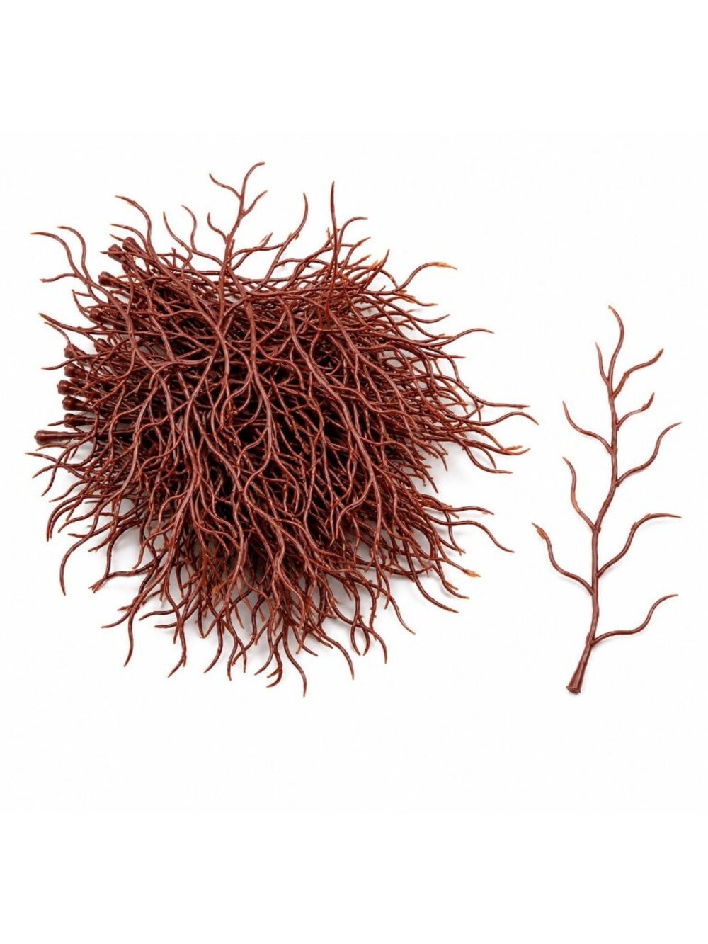 22 Faux Willow Twig Picks 6 Inch Brown Plastic Branches Wreath Centerpiece Accen